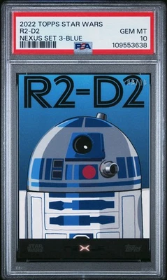 2022 Topps Star Wars Nexus Set 3: Pop Art Blue /10 R2-D2 PSA 10 GEM MT - Image 1 of 2