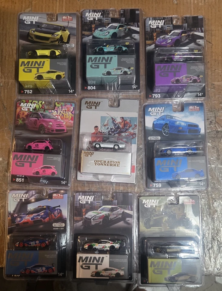 Mini GT 1:64 9 Coches Nuevos Mezcla Y M2 Y Campeones De Carreras Foto 1 de 1