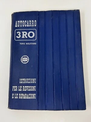LANCIA AUTOCARRO TIPO MILITARE 3RO - Manuale Officina -  Prima edizione 1941 - Immagine 1 di 4