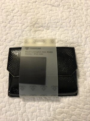 New Francine Lexington Ave Sleeve Black Faux Reptile Skin iPad Mini Case Holder - Image 1 of 4