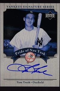 Tom Tresh (d.08) Autograph 2003 UD Pride of New York Yankees Series Card 16M - Picture 1 of 3