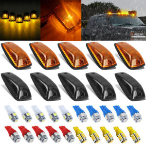 5x Cab Marker Roof Light Amber LED Running Lamps For 88-02 GMC/Chevy C1500-3500