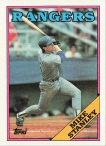 1988 Topps Baseball Mike Stanley Texas Rangers #219 - Picture 1 of 2
