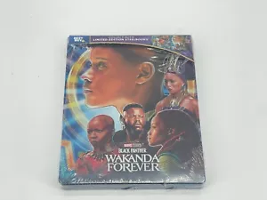 BLACK PANTHER WAKANDA FOREVER 4K BLU-RAY LIMITED EDITION STEELBOOK NEW SEALED - Picture 1 of 2