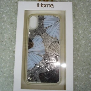 NEW iHome Protective Phone Case Apple iPhone X/Xs BLUE BLACK MOVING SPARKLES - Picture 1 of 4