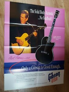 1993 Gibson 'Chet Atkins Collection' fold out brochure......Chet Atkin poster...