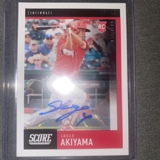 2020 Panini Chronicles Score Baseball SHOGO AKIYAMA auto #/49