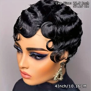 Elegant Vintage-Inspired Short Finger Wave Wig – 1920s Flapper Style - Picture 1 of 5