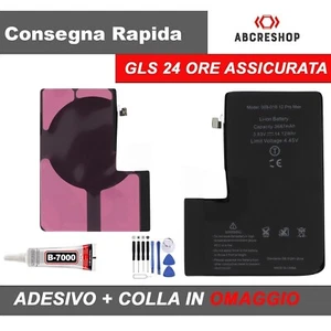 BATTERIA DI RICAMBIO PILA CON ADESIVO PER IPHONE 12 PRO MAX A2466 3687 mAh 4.45V - Zdjęcie 1 z 3