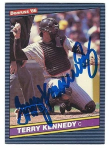 Autogrammkarte 1986 Donruss TERRY KENNEDY San Diego Padres #356 mit COA  - Bild 1 von 1