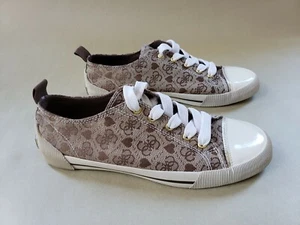 Neu im Karton Guess GWTripod Freizeitschuhe G Logo 9 braune Canvas Schuhe - Bild 1 von 6