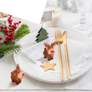 5 Pcs Weihnachtsfeier Elch Ornament Miniatur-Rentier Rentier-Miniatur Kind - Bild 1 von 10