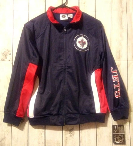 NHL Winnipeg Jets Youth Track Jacket - Navy - Size - Youth Large Cover