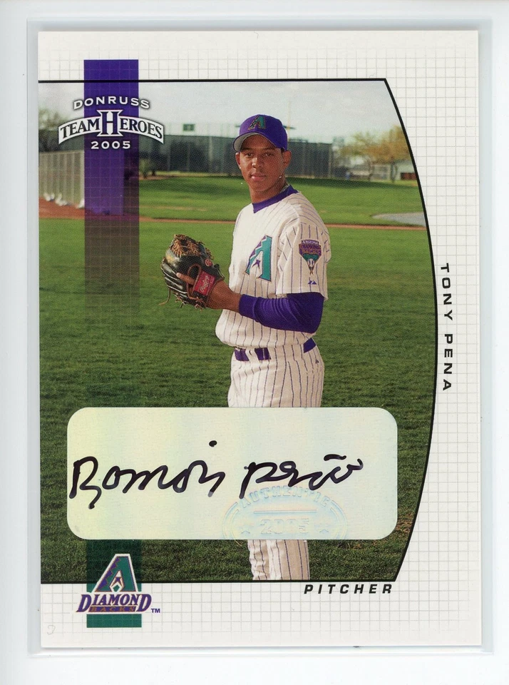 2005 Donruss Team Heroes Autographs #337 Tony Pena Auto - Image 1 of 2