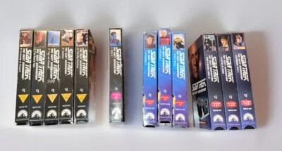 LOT of 12 Star Trek The Next Generation VHS Tapes Includes Pilot Episodes 1 & 2 - Imagem 1 de 4