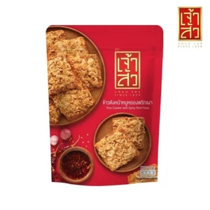 80g. JAO SUA Big Pack Rice Cracker with Spicy Dried taste Shredded Pork Sweet - Picture 1 of 3