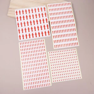 10 PCS Red Arrow Stickers Self Adhesive Custom Labels Directional Arrow Stic _ou - Bild 1 von 16