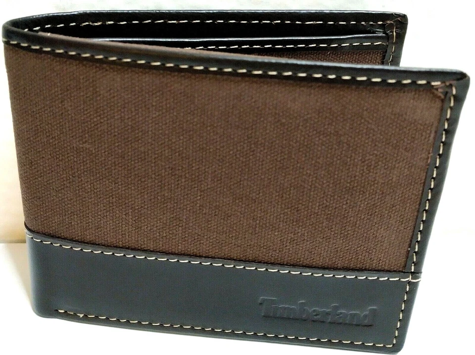 Timberland Mens Baseline Canvas Passcase Brown One Size