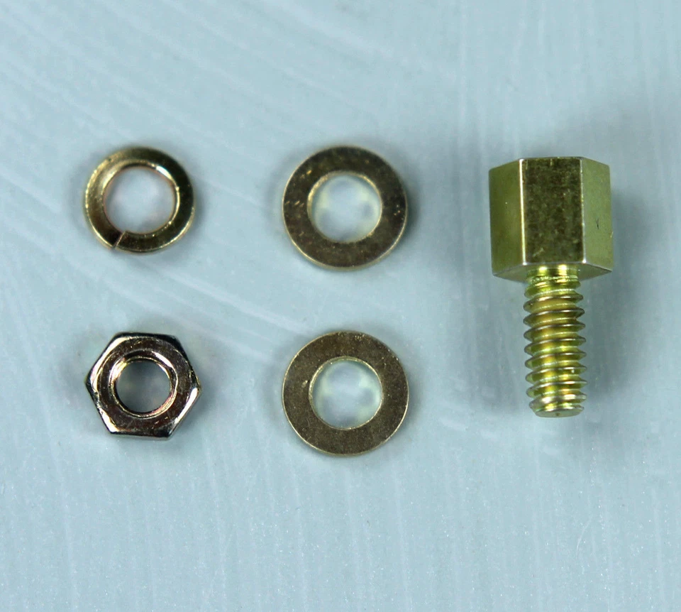 Juego de 10 juegos (50 piezas) de arandelas de enchufe Keystone Jack Pt #7229 .250" 1/4" #4-40 Foto 1 de 1