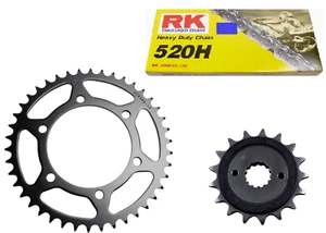 KIT TRASMISSIONE KAWASAKI GPZ 500 94/05 CATENA 520 RK 120 CORONA 41 PIGNONE 16 - Imagen 1 de 5