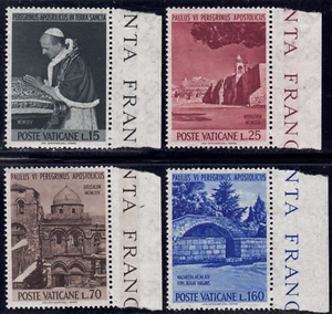 1964 Vatican City SC# 375-378 - Visit of Pope Paul VI to the Holly Land - M-NH - Picture 1 of 2