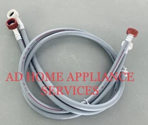 2 X Genuine Fisher & Paykel Washing Machine Hot + Cold Water Inlet Hoses - Picture 1 of 3