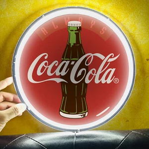 Coca Cola Getränk Bier Schild Pub Bar Wanddeko Männerhöhle LED Leuchtreklame 12" K1 - Bild 1 von 6