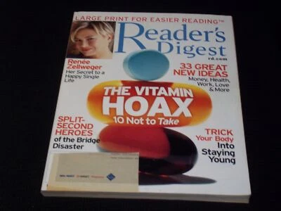 2007 NOVEMBER READER'S DIGEST LARGE PRINT MAGAZINE - VITAMIN HOAX COVER - E 4463 - Image 1 of 2