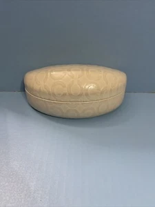 Coach Signature Hard Shell Sunglass case Cream - Picture 1 of 7