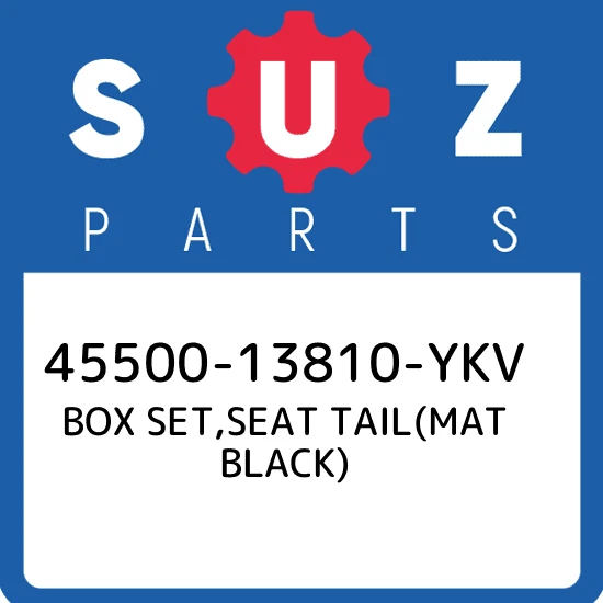 45500-13810-YKV Suzuki Box set, assento traseiro (preto tapete) 4550013810YKV, Novo Genuíno O - Imagem 1 de 1