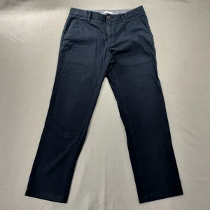Nautica Slim Fit Stretch vorne flach blau khaki Herrenhose Größe tatsächlich 33 x 29 - Bild 1 von 6