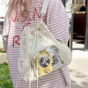 Casual Ita Backpacks Rucksacks Cute Girl Transparent Display Knapsack Teenage. - Picture 1 of 17