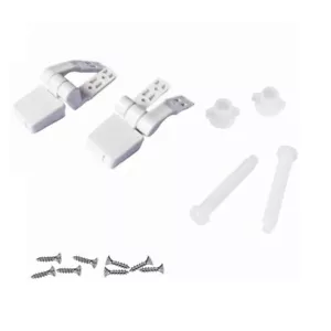 1 Pair Universal Plastic Toilet Seat Hinges Bolts Screw for Toilet Seat Lid C251 - Picture 1 of 5