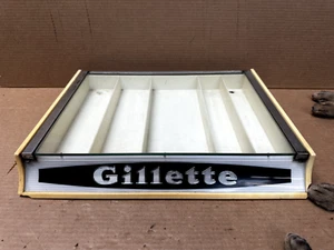 1950s Vintage Gillette Counter Top Display Case Americana Memorabilia - Picture 1 of 15