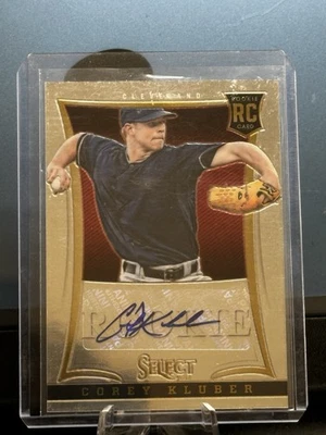 科里·克鲁伯 2013 帕尼尼精选新秀签名 /750 克利夫兰印第安人 U7481 — 第 1/2 张图片