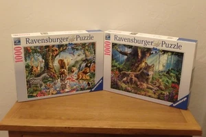 Ravensburger Adventures in the Jungle / Wolves in the Forest 1000 Pc Jan Patrik - Picture 1 of 4