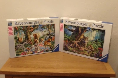 Ravensburger Adventures in the Jungle / Wolves in the Forest 1000 Pc Jan Patrik - Image 1 of 4