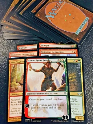 Red Green Casual MTG Custom Deck Magic The Gathering Aggro Powerful Modern - Image 1 of 4