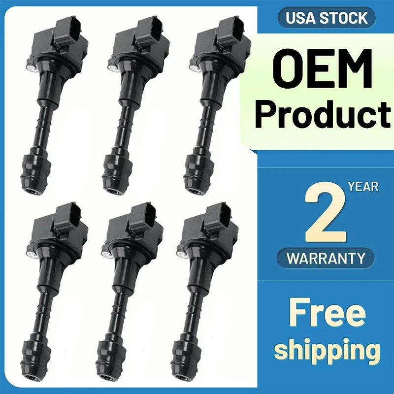 6 X ignition coil packs 22433-8J115 For 05-11 Nissan Frontier Pathfinder Foto 1 de 4