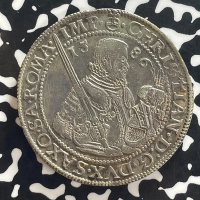 1586 Germany Saxony 1 Thaler Lot#JM0405 Large Silver! Nice! - Image 1 of 2