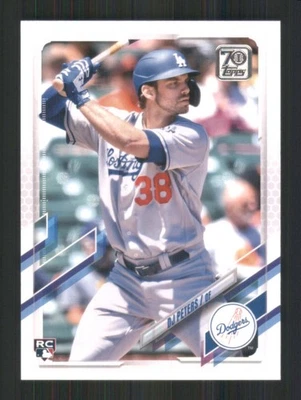 2021 Topps Update #US11 DJ Peters RC Los Angeles Dodgers 42212 - Image 1 of 2