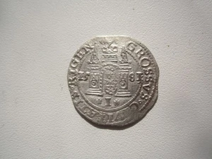 1581 STEPHAN BATHORY RIGA, POLONIA, LETONIA GROSCHEN - Imagen 1 de 2