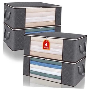 100L Large Storage Bags Clothes Organization for Closet,Foldable Blanket - Picture 1 of 7