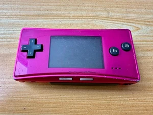 Nintendo Gameboy Micro OXY001 Bright Pearl Hot Pink Handheld System Console - Picture 1 of 8