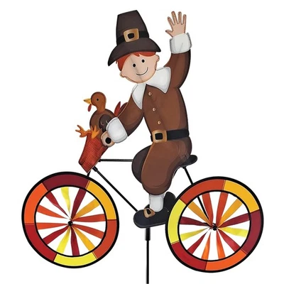 Bike Spinner Pilgrim 30" – Thanksgiving Harvest Design, Weather-Resistant Out... - Image 1 of 4