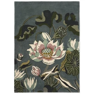 NEW Wedgwood Rug Waterlily Midnight Pond 170x240cm - Picture 1 of 6