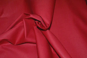 Tela de popelina de algodón elástico ROJO OSCURO, Charles Parsons 135 cm de ancho, por metro - Imagen 1 de 1