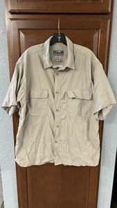 Eastern Mountain Sports Men's Large Khaki/Beige Vented fishing Shirt w/ Pockets - Picture 1 of 5