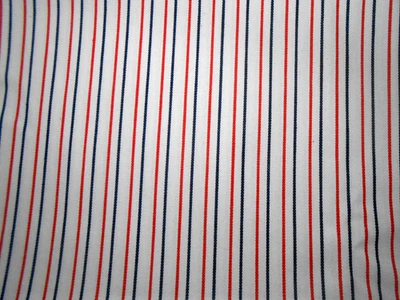 Tela de sarga de rayas rojas blancas azules por yarda X 45" Loc: 32 Foto 1 de 2