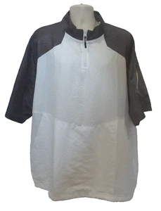 Chaqueta Holloway Pull-Over Para Hombre 2XL 1/4 Cremallera Blanca y Azul Marino - Imagen 1 de 9
